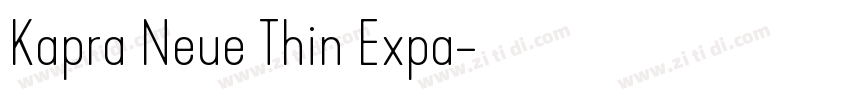 Kapra Neue Thin Expa字体转换
